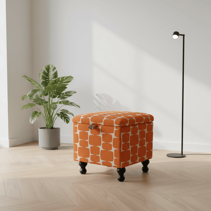 Small Storage Ottoman – Multi - Purpose Coffee Table & Footstool - ISTOOLS