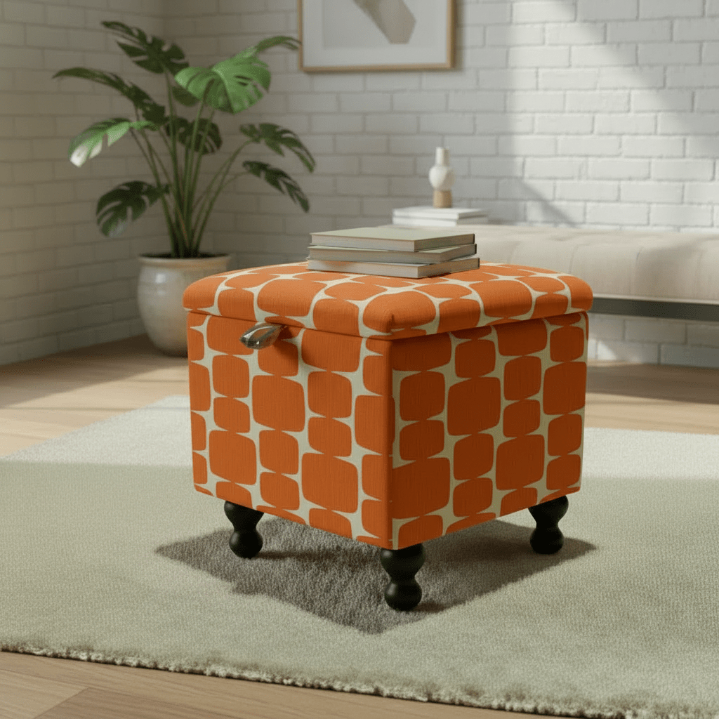 Small Storage Ottoman – Multi - Purpose Coffee Table & Footstool - ISTOOLS