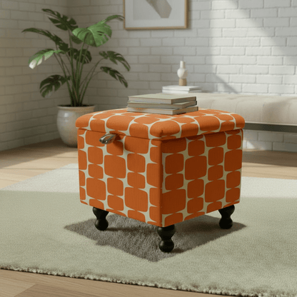 Small Storage Ottoman – Multi - Purpose Coffee Table & Footstool - ISTOOLS