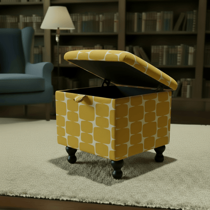 Small Storage Ottoman – Multi - Purpose Coffee Table & Footstool - ISTOOLS