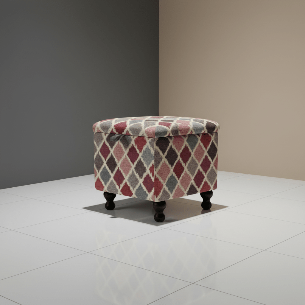 Small Storage Ottoman – Multi - Purpose Coffee Table & Footstool - ISTOOLS