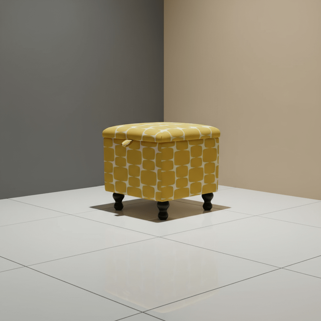 Small Storage Ottoman – Multi - Purpose Coffee Table & Footstool - ISTOOLS