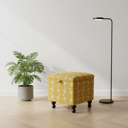 Small Storage Ottoman – Multi - Purpose Coffee Table & Footstool - ISTOOLS