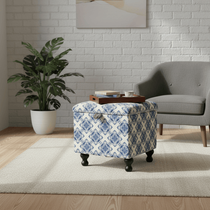 Small Storage Ottoman – Multi - Purpose Coffee Table & Footstool - ISTOOLS