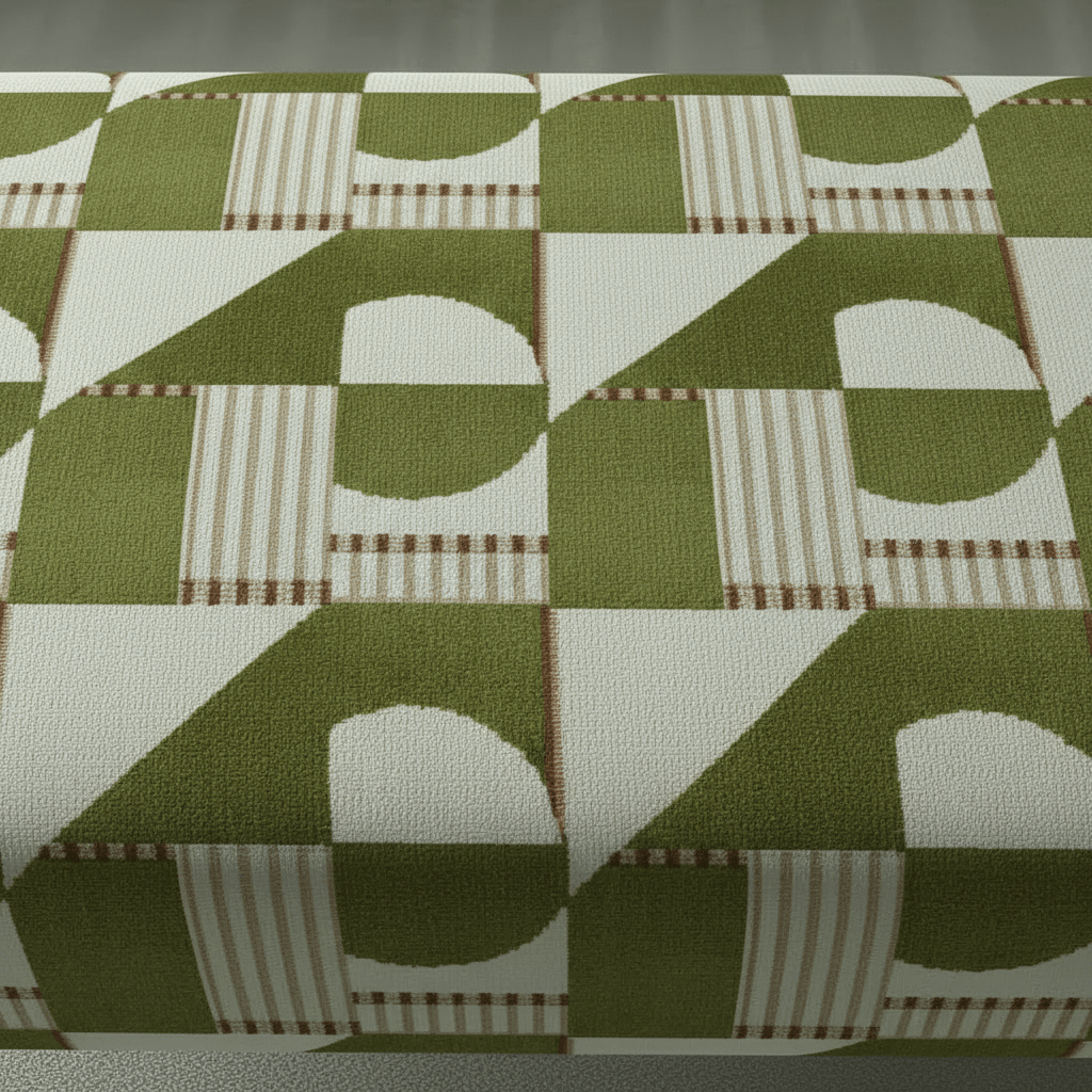 Solid Base Fabric Footstool – UK Made Designer Bench for Living Room & Lounge - ISTOOLS