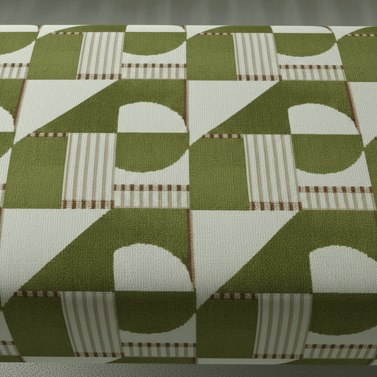 Solid Base Fabric Footstool – UK Made Designer Bench for Living Room & Lounge - ISTOOLS