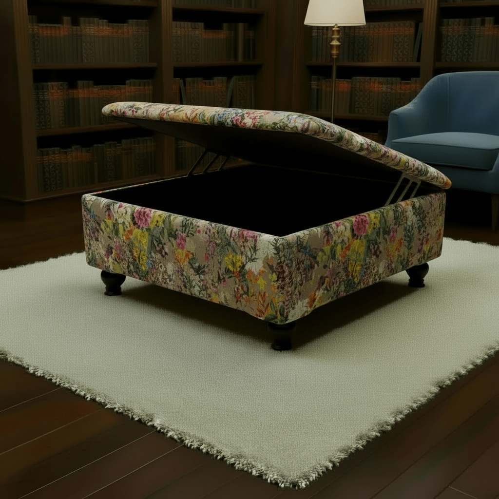 Spacious Living Room Toy Box Upholstered Trunk – Extra Large Storage Ottoman Coffee Table | istools - ISTOOLS