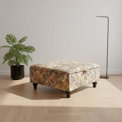 Spacious Living Room Toy Box Upholstered Trunk – Extra Large Storage Ottoman Coffee Table | istools - ISTOOLS