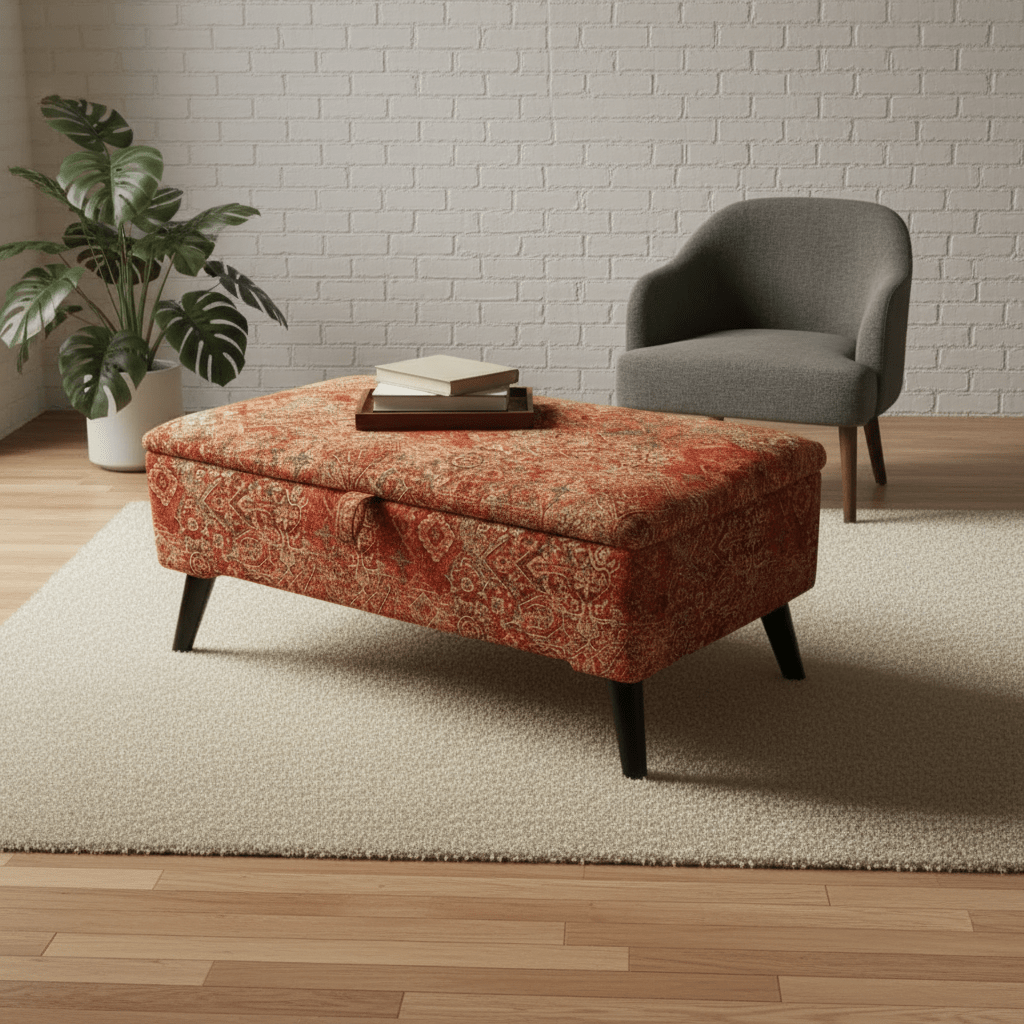 Spacious Upholstered Blanket Box for Bedroom Organisation | Handmade Storage Ottoman Bench UK | istools - ISTOOLS