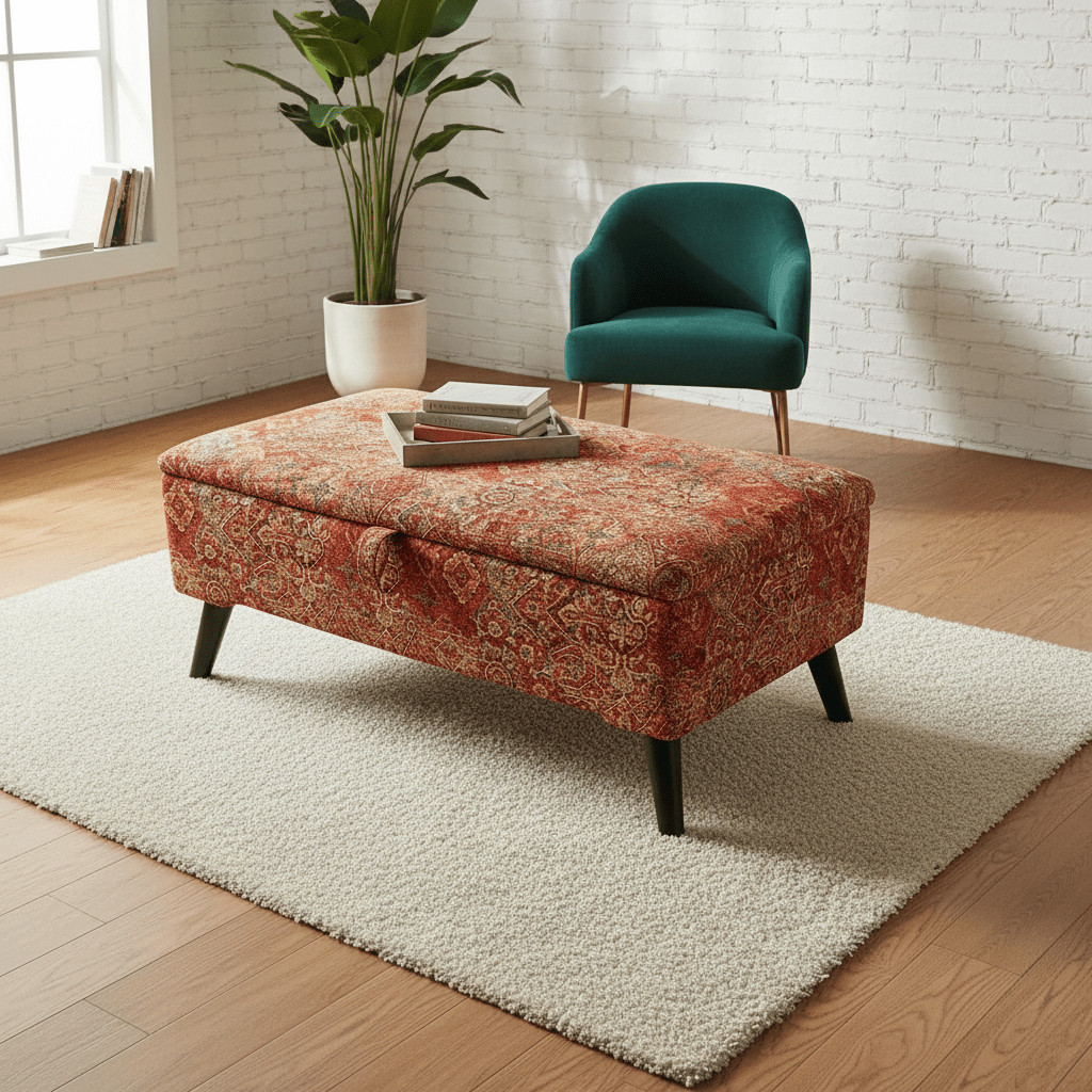Spacious Upholstered Blanket Box for Bedroom Organisation | Handmade Storage Ottoman Bench UK | istools - ISTOOLS