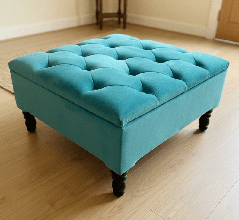 Square Coffee Table | Chesterfield Footrest | various colours Footstool Ottoman - ISTOOLS