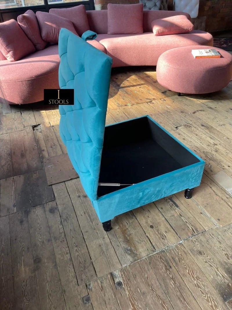 Square Coffee Table | Chesterfield Footrest | various colours Footstool Ottoman - ISTOOLS