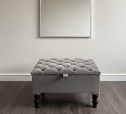 Square Ottoman Storage bench | coffee Table | coffee table storage - ISTOOLS