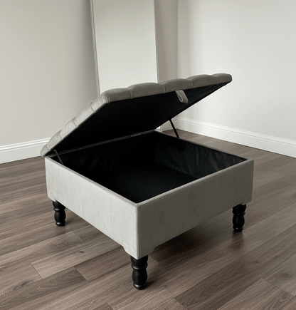 Square Ottoman Storage bench | coffee Table | coffee table storage - ISTOOLS