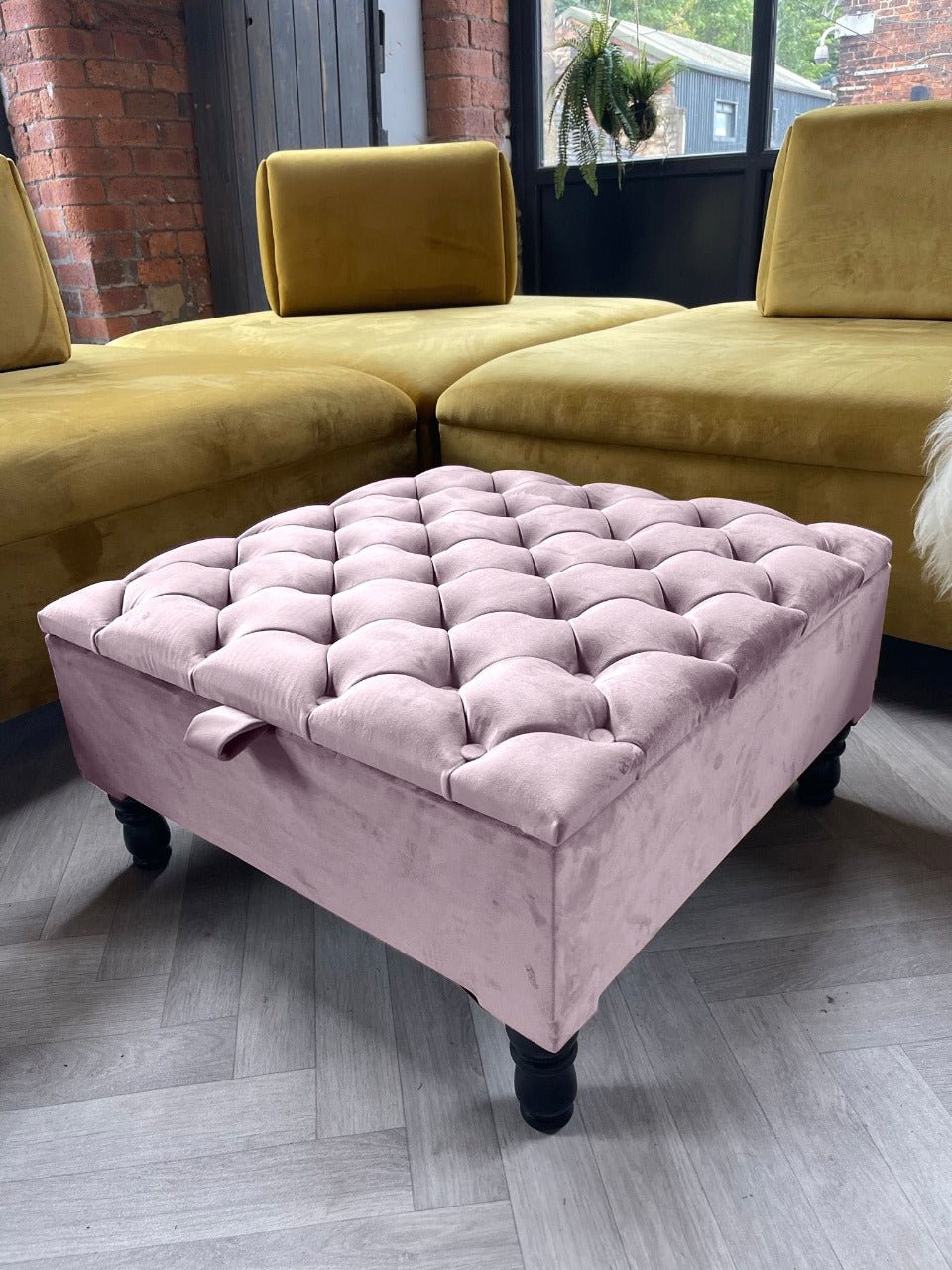 Square Ottoman Storage bench | coffee Table | coffee table storage - ISTOOLS