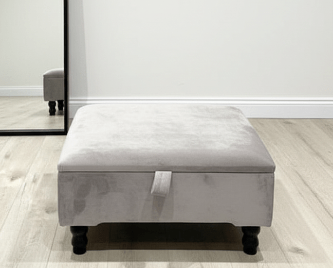 Modern silver storage box for living room or bedroom - ISTOOLS