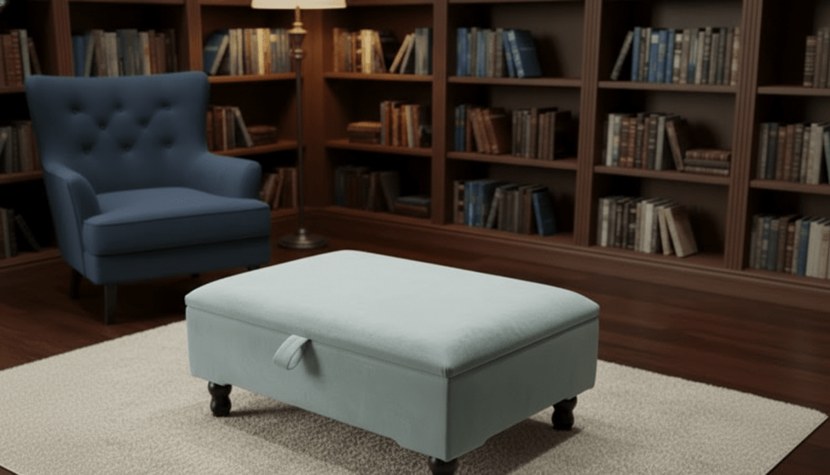 Square Storage Ottoman No Legs – Modern Durable Home Storage UK - ISTOOLS