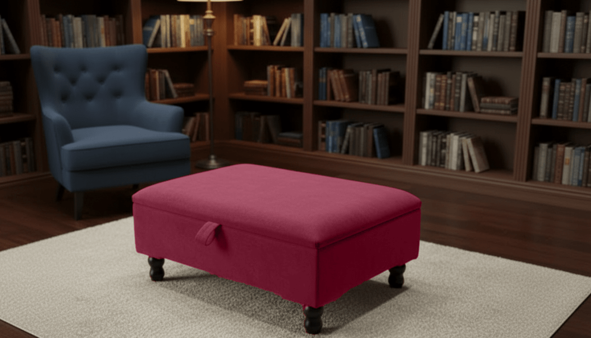 Square Storage Ottoman No Legs – Modern Durable Home Storage UK - ISTOOLS