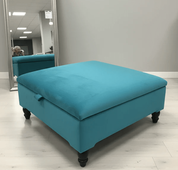 Square Storage Ottoman No Legs – Modern Durable Home Storage UK - ISTOOLS