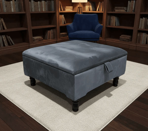 Square Storage Ottoman No Legs – Modern Durable Home Storage UK - ISTOOLS