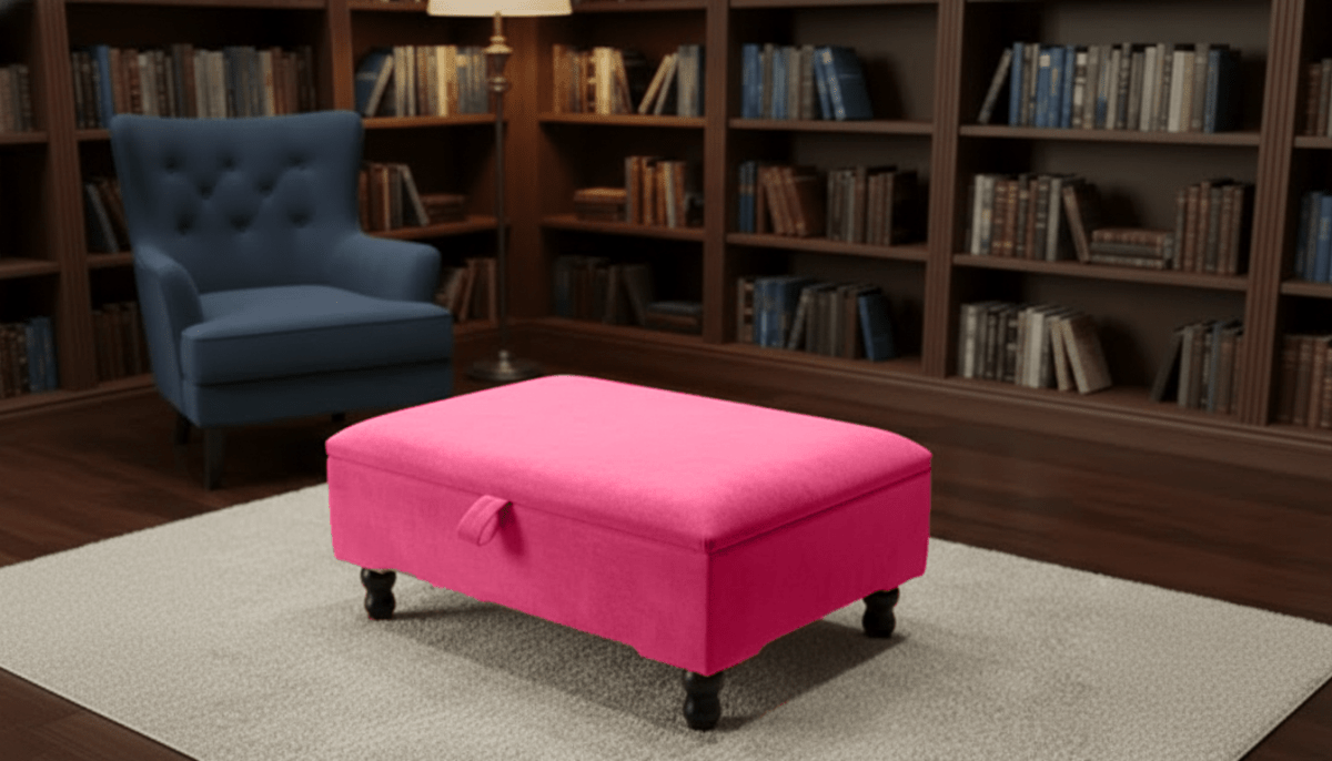 Square Storage Ottoman No Legs – Modern Durable Home Storage UK - ISTOOLS