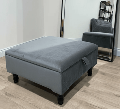 Square Storage Ottoman No Legs – Modern Durable Home Storage UK - ISTOOLS