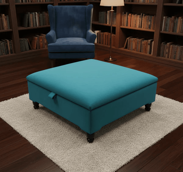 Square Storage Ottoman No Legs – Modern Durable Home Storage UK - ISTOOLS