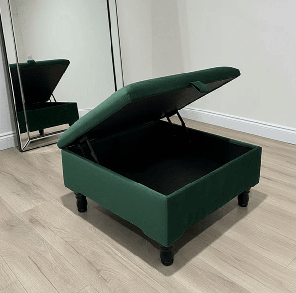 Square Storage Ottoman No Legs – Modern Durable Home Storage UK - ISTOOLS