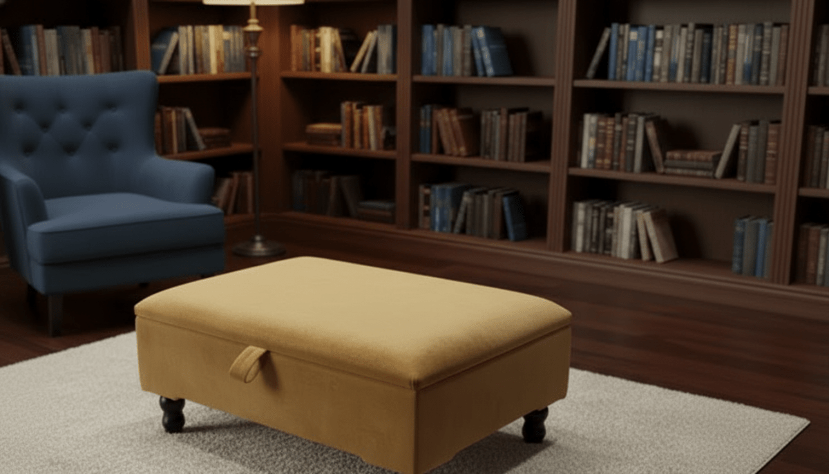 Square Storage Ottoman No Legs – Modern Durable Home Storage UK - ISTOOLS