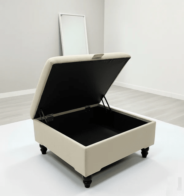 Square Storage Ottoman No Legs – Modern Durable Home Storage UK - ISTOOLS