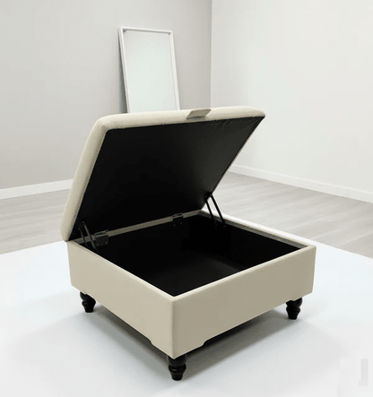 Square Storage Ottoman No Legs – Modern Durable Home Storage UK - ISTOOLS