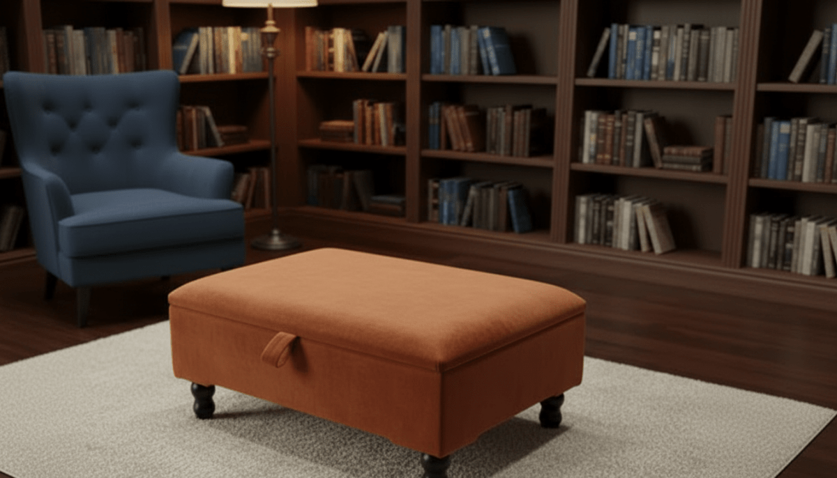 Square Storage Ottoman No Legs – Modern Durable Home Storage UK - ISTOOLS