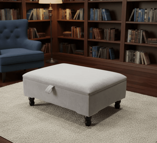 Square Storage Ottoman No Legs – Modern Durable Home Storage UK - ISTOOLS