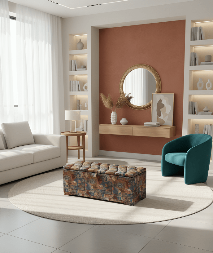 End of bed storage bench ottoman for bedroom organisation UK - ISTOOLS