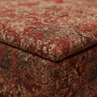 Statement Living Room Pouffe Upholstered Coffee Table with Storage | istools UK - ISTOOLS