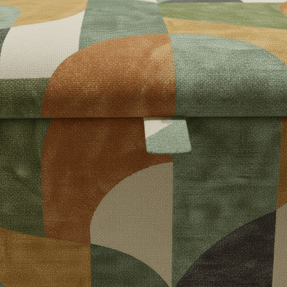 Statement Piece Designer Ottoman – Abstract Artistic Storage Footstool UK - ISTOOLS