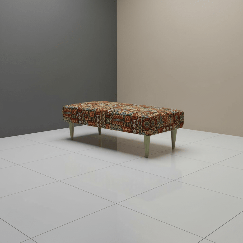 Statement Window Seat Bench – High - Density Foam, Designer Pattern, UK Handcrafted - ISTOOLS