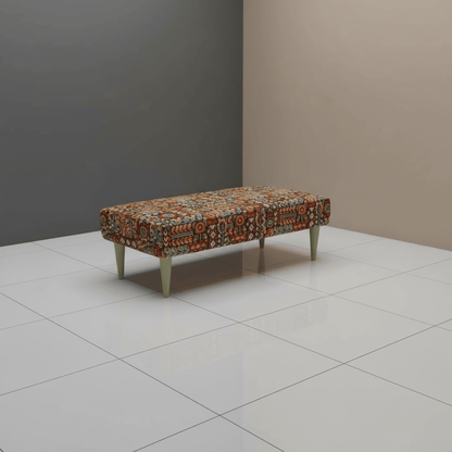 Statement Window Seat Bench – High - Density Foam, Designer Pattern, UK Handcrafted - ISTOOLS