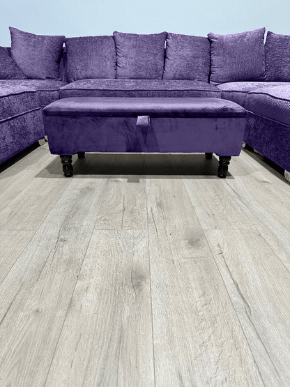 Storage Ottoman Coffee Table Bench UK – Velvet Upholstered Hidden Storage & Extra Seating - ISTOOLS