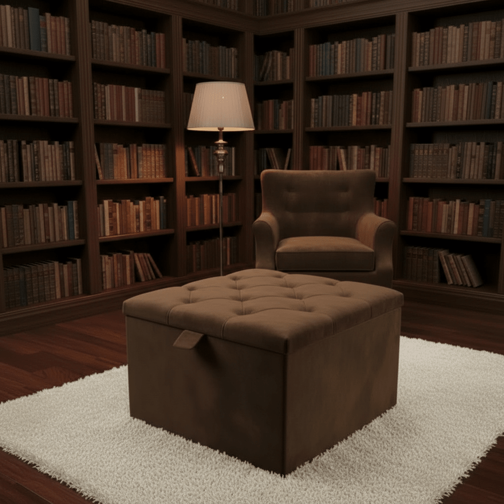 Storage Ottoman Coffee Table – Velvet Bench with Hidden Storage UK - ISTOOLS