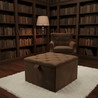 Storage Ottoman Coffee Table – Velvet Bench with Hidden Storage UK - ISTOOLS