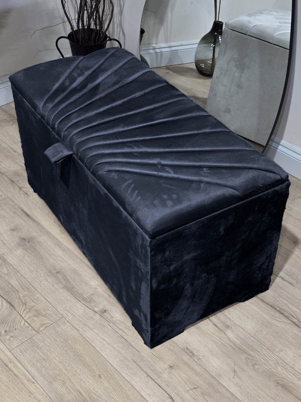 sunshine bedroom Ottoman deep bedroom storage box bench seat - ISTOOLS