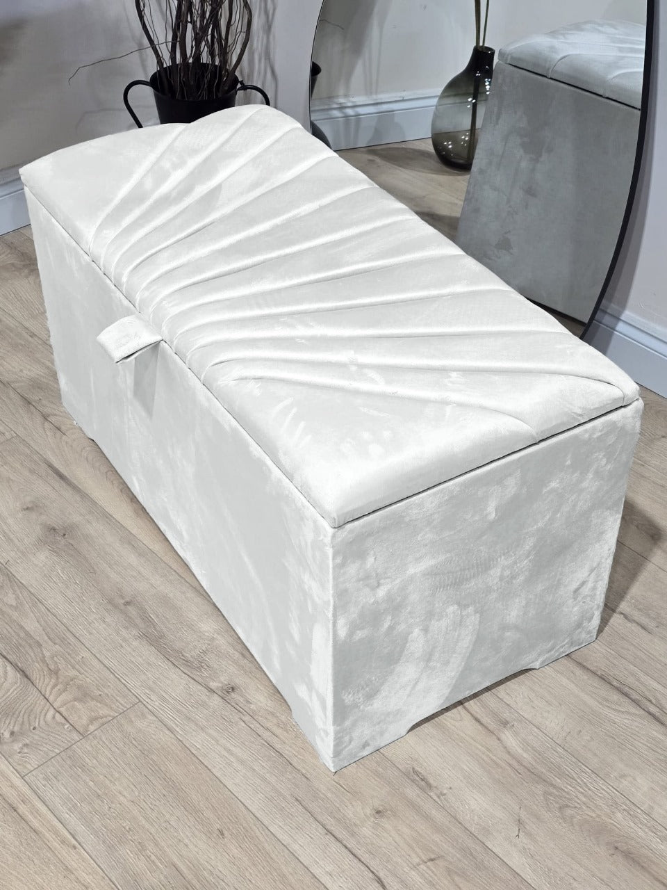 sunshine bedroom Ottoman deep bedroom storage box bench seat - ISTOOLS