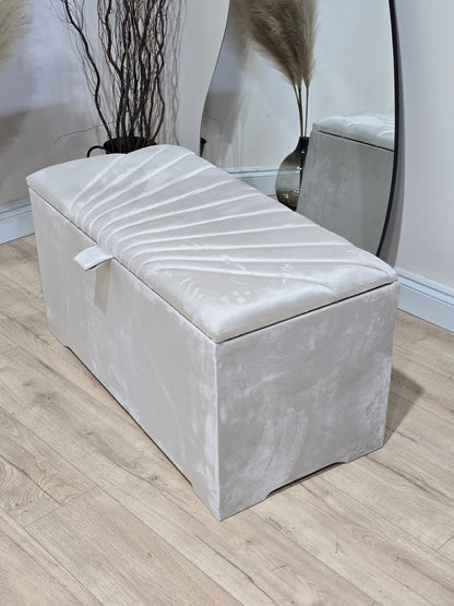 sunshine bedroom Ottoman deep bedroom storage box bench seat - ISTOOLS