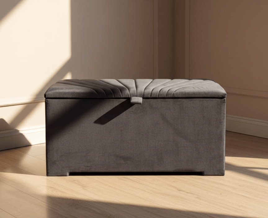 sunshine bedroom Ottoman deep bedroom storage box bench seat - ISTOOLS