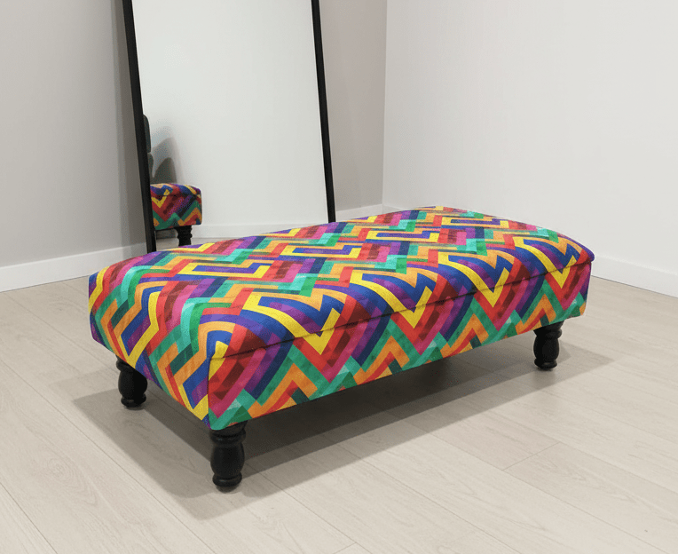 Trem Footstool window bay seat pouffe - ISTOOLS