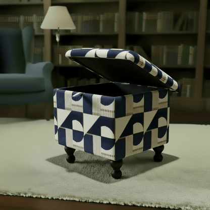 UK Handcrafted Ottoman – Bespoke Solid Wood Footstool & Storage Table - ISTOOLS