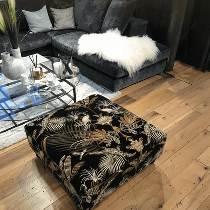UK Made Square Footstool Tufted Storage Aesthetic bec - ISTOOLS