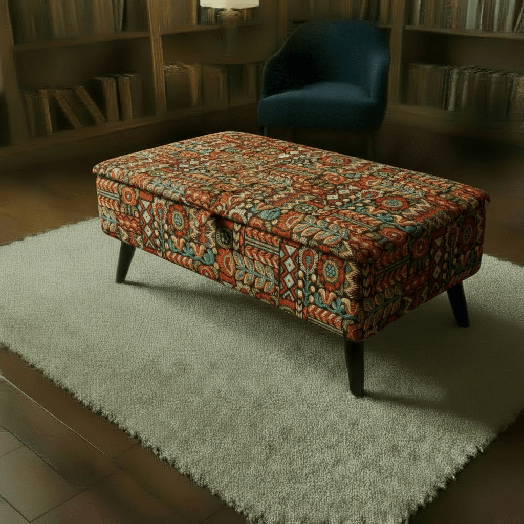 Versatile Apartment Storage Bench – Dual Purpose Handcrafted UK Ottoman | istools - ISTOOLS
