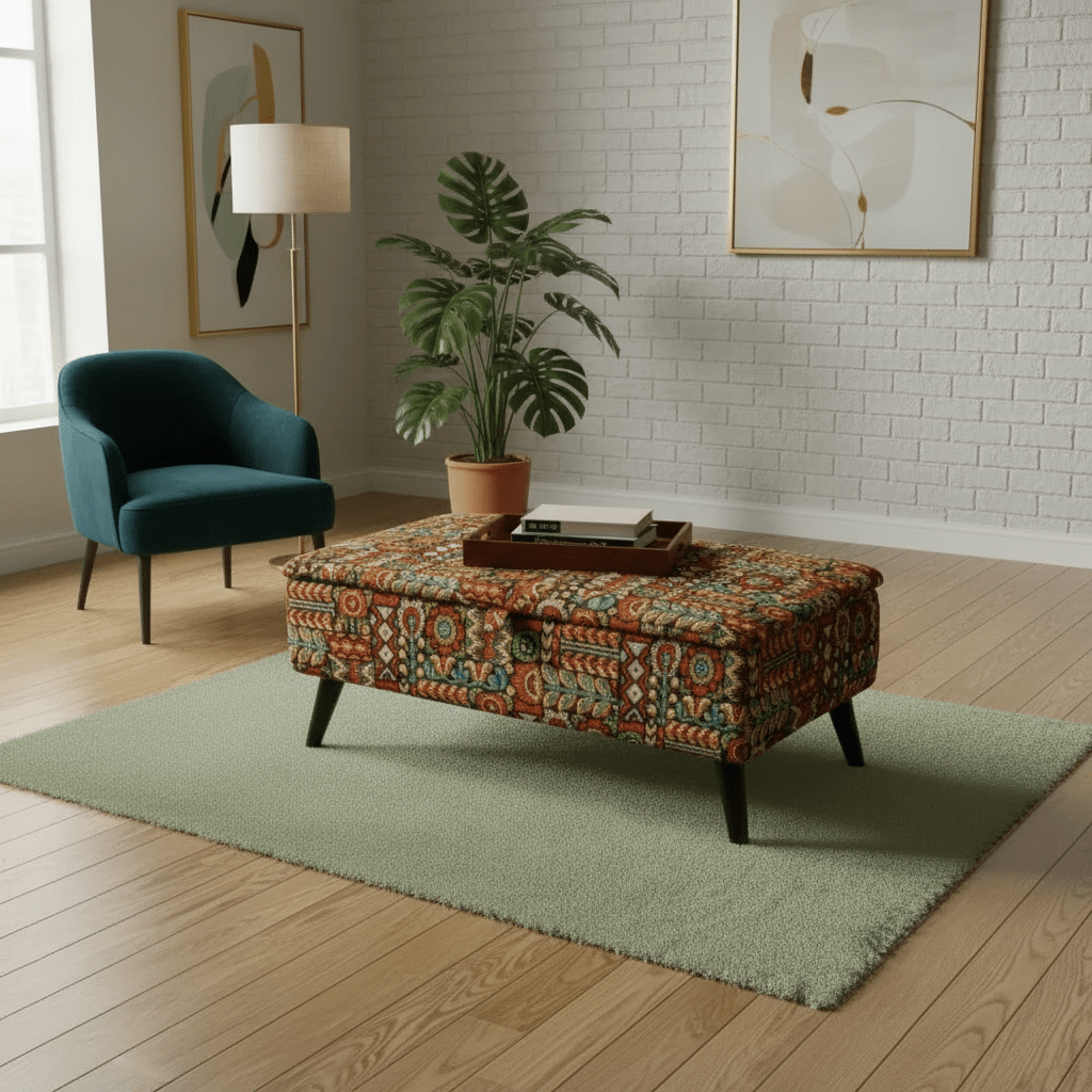 Versatile Apartment Storage Bench – Dual Purpose Handcrafted UK Ottoman | istools - ISTOOLS